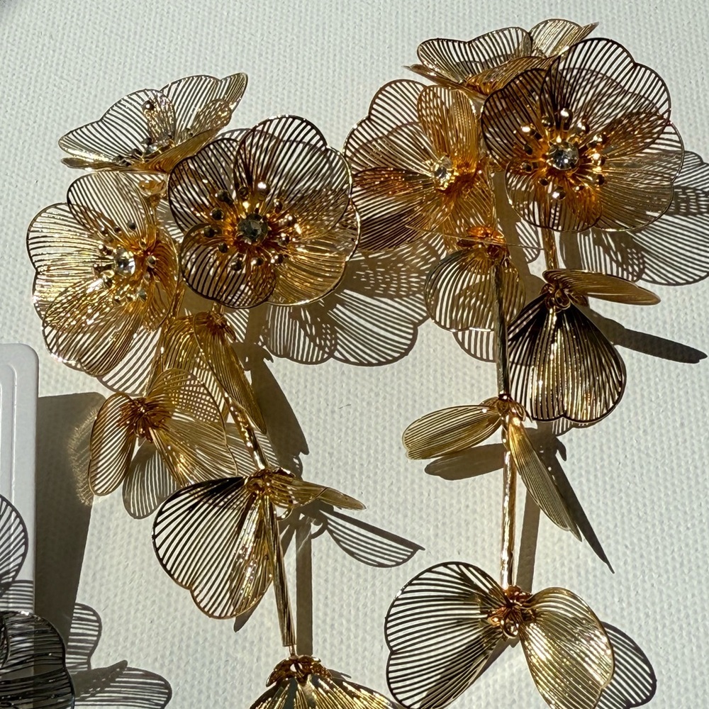 Zara Kate Middleton cascading floral earrings - Picture 7 of 16